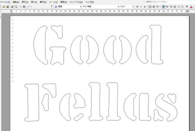 タイヤステンシルのデータ : GOOD FELLASへようこそ！