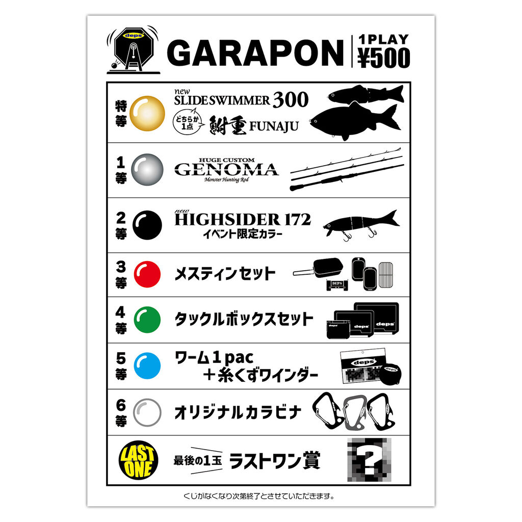 西日本釣り博2025/ガラポン抽選 : depsスタッフによるオフィシャルブログ
