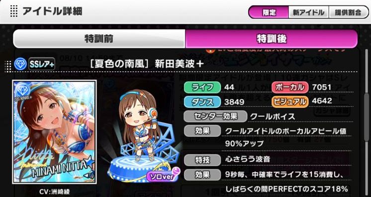 デレステ 7月31日ガシャ Ssr 諸星きらり 新田美波 Sr 白菊ほたる 村上巴 初登場r 古澤頼子 デレマス アイドルマスターシンデレラガールズまとめサイト