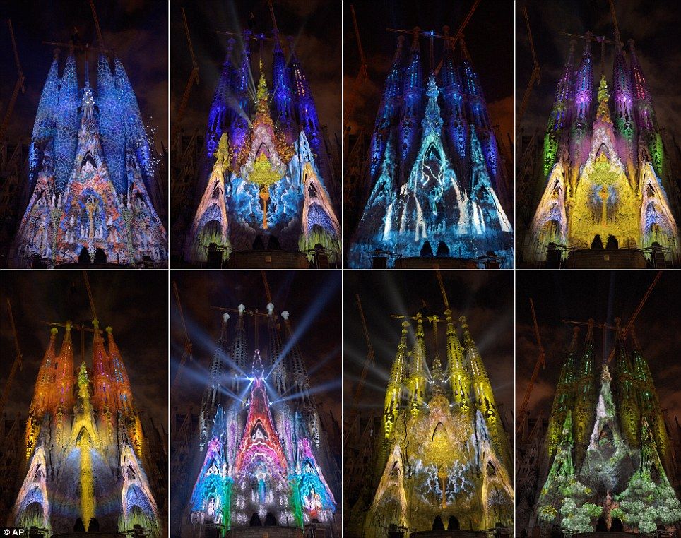 美しすぎる サグラダ ファミリアの3d映像投影が海外で話題に デザインアートニュース 美しすぎる サグラダ ファミリアの3d映像投影が海外で話題に デザインアートニュース