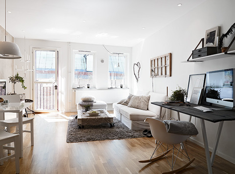 Sweden Simple, Natural One Bedroom Apartment