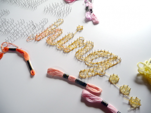 Decor File Diy 釘と刺繍糸で作るアート