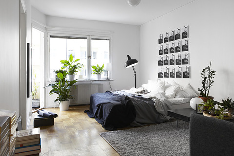 Sweden Black & White 1Bedroom Apartment
