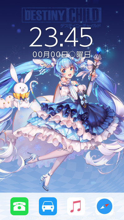 壁紙_雪ミク2019_ios_サンプル