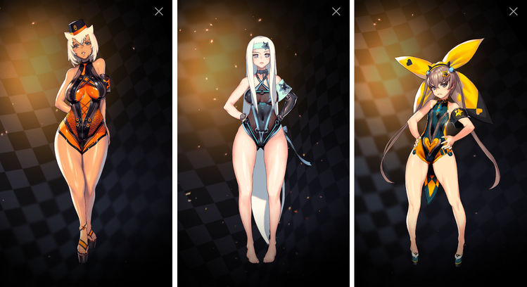 コスチューム 3体