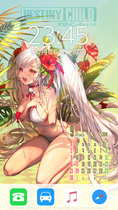 カレンダー_水着シトリー_ios_サンプル