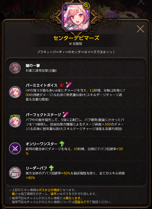 ボス情報スキル