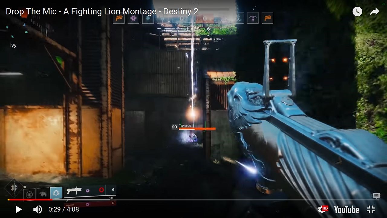 Bgmはpersona 5 ファイティング ライオンを使ったオサレなpvpモンタージュ Destiny動画配信所