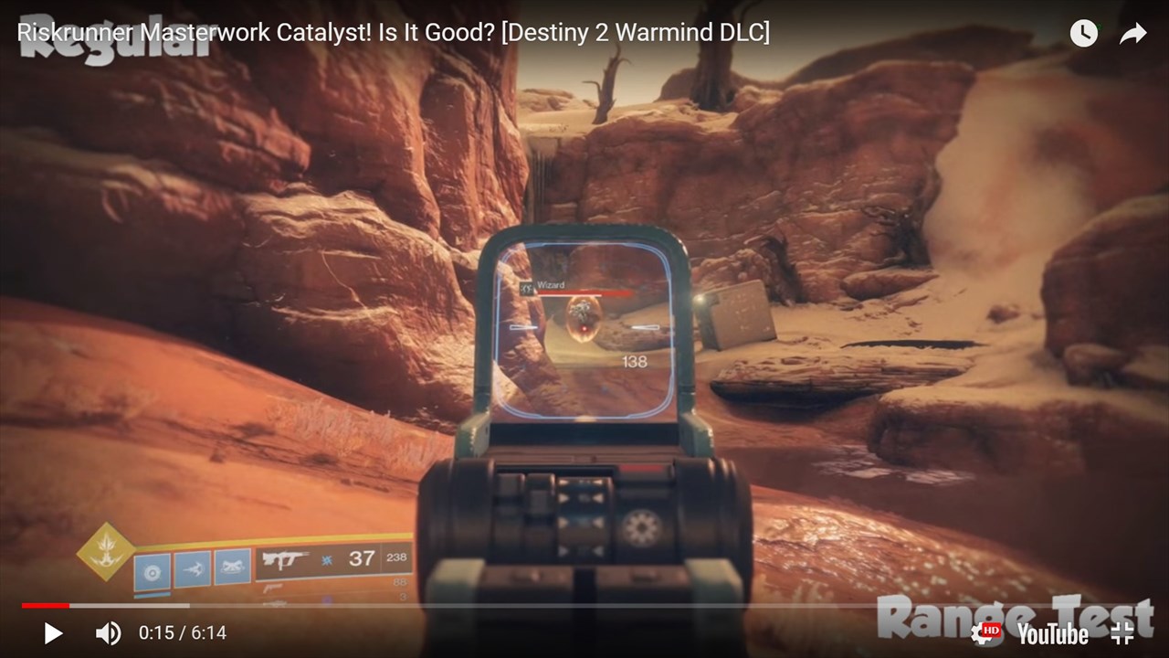 マスターワーク 投稿者も違いがほぼ分からないリスクランナーのmw前と後の比較 Destiny動画配信所 マスターワーク 投稿者も違いがほぼ分からないリスクランナーのmw前と後の比較 Destiny動画配信所