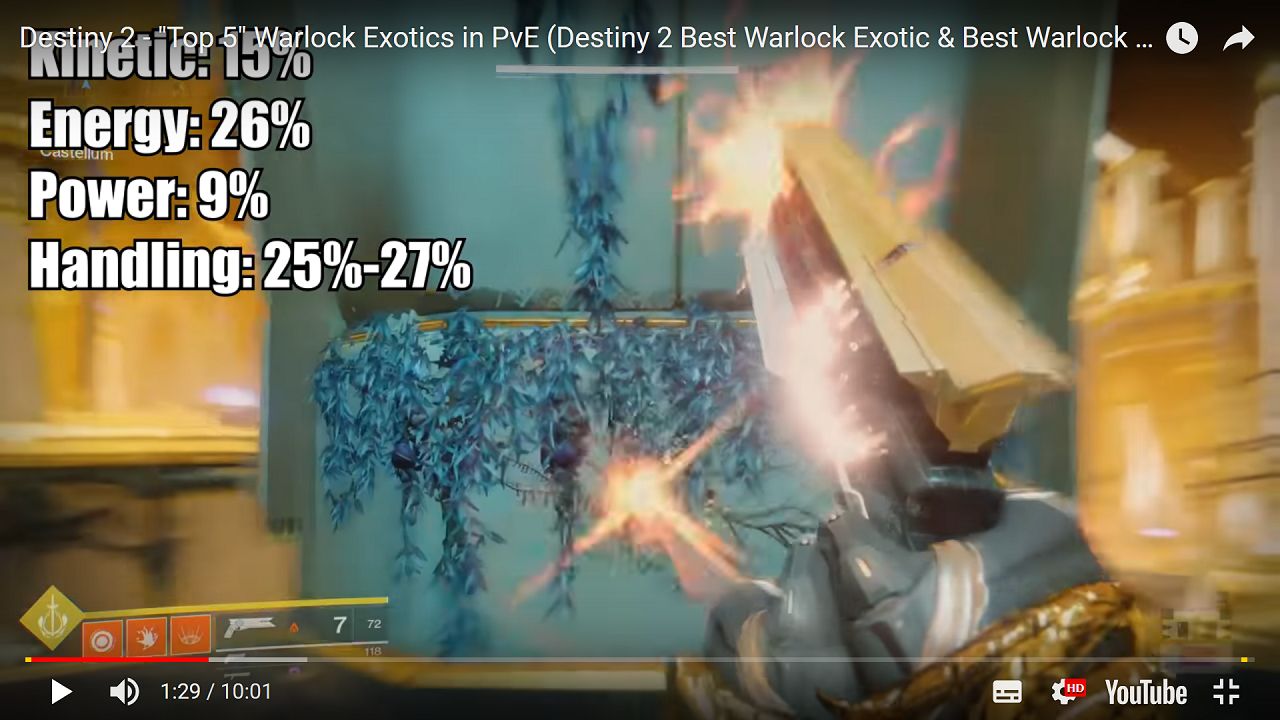 ウォーロックのpve用エキゾ防具 Top 5 18 06 23 Destiny動画配信所