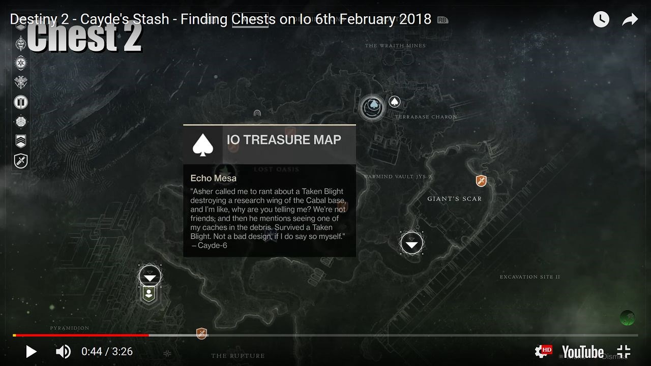 今週のケイドの宝の地図 イオ 18 02 07 Destiny動画配信所