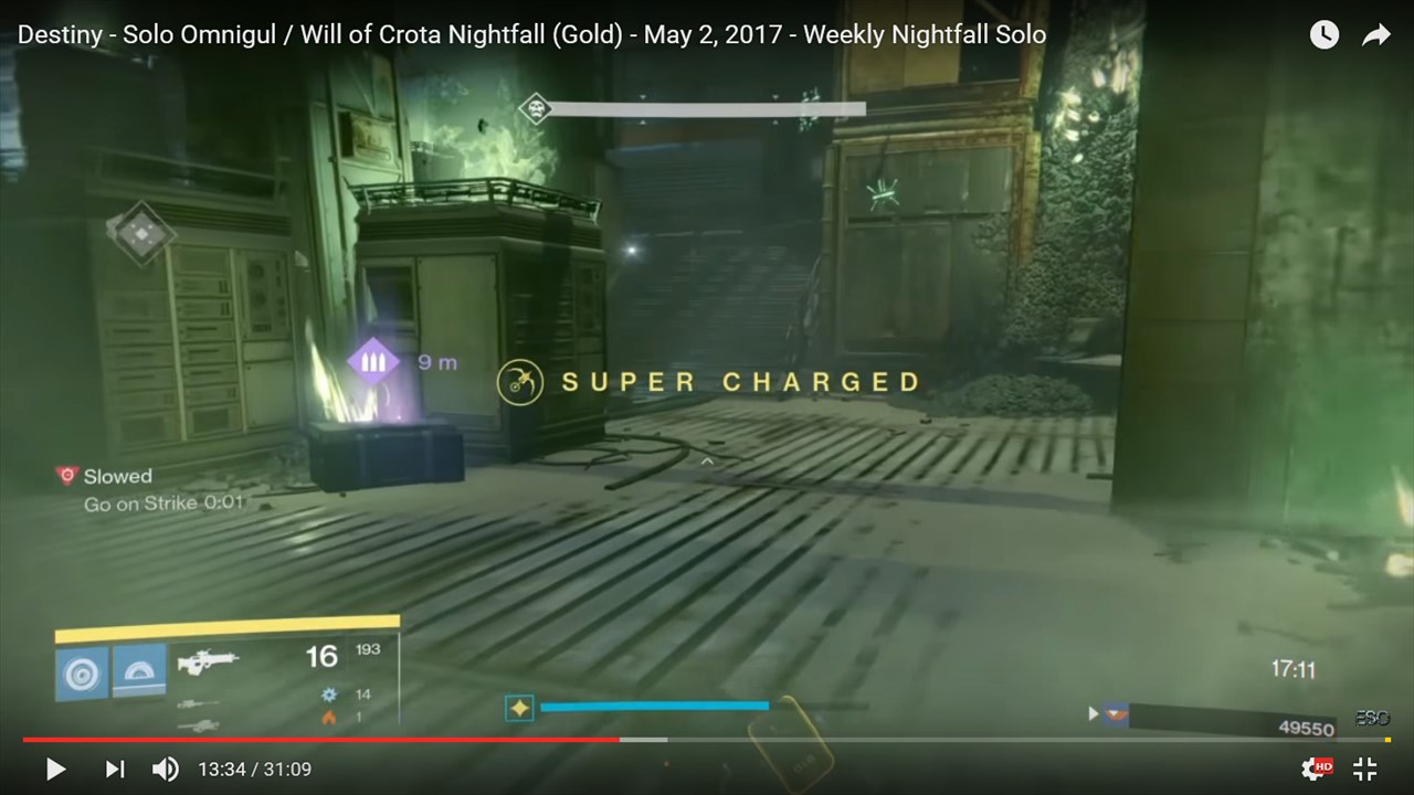 ソロで週間ナイトフォールストライク 17 05 02 09 Destiny動画配信所