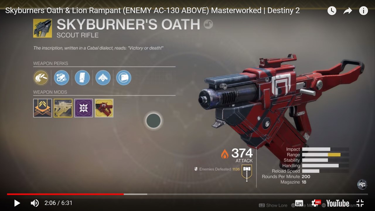 Pvpでスカイバーナーの誓いとライオン ランパント使ってガンシップごっこ Destiny動画配信所