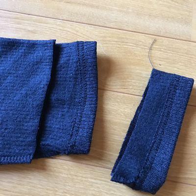 袖丈直し 小さなコツ大発見 ｃｏｍｅ ｏｎ 貧乏ミシン部