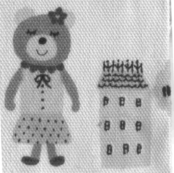 くまさんをミシン刺繍 ｃｏｍｅ ｏｎ 貧乏ミシン部