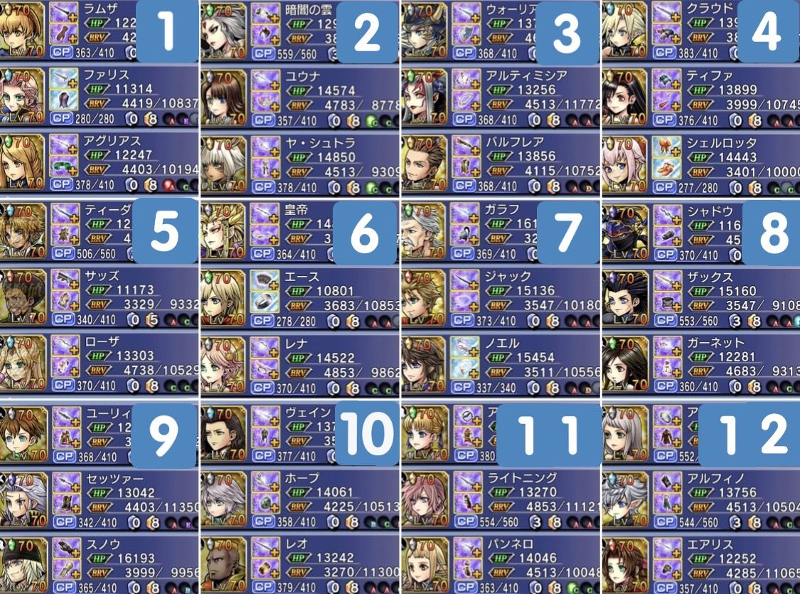 オペラオムニア 次元の最果て1 13層攻略編成例 強キャラは上層へ温存するべき Dffオペラオムニア完全攻略まとめ オペラオムニア 次元の最果て1 13層攻略編成例 強キャラは上層へ温存するべき Dffオペラオムニア完全攻略まとめ