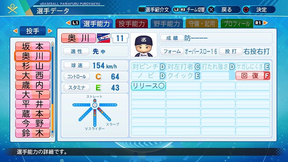 ヤクルト 奥川投手を引退までペナント回した結果 パワプロ ペナント魂スローライフまとめ ヤクルト 奥川投手を引退までペナント回した結果 パワプロ ペナント魂スローライフまとめ