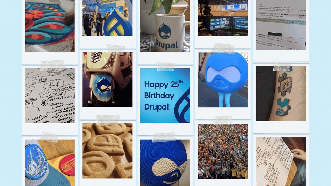 Drupal Birthday Collage