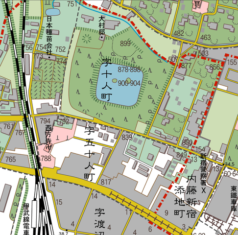 十人町、五十人町