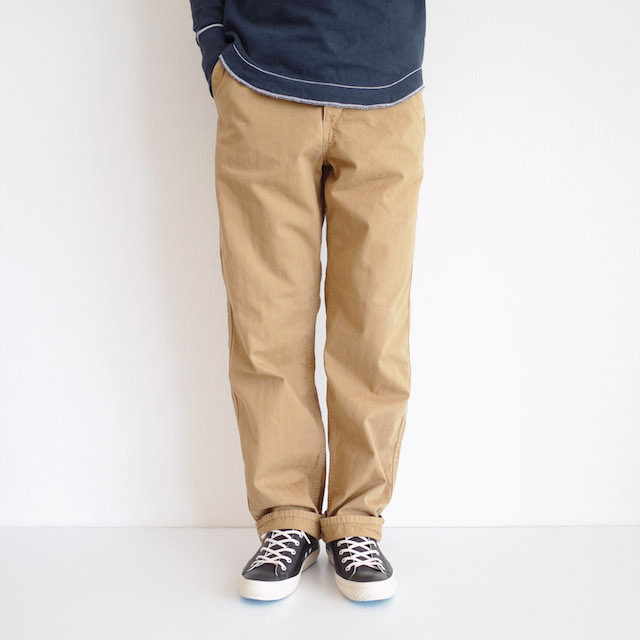 UNISEX / フレンチワークパンツ - リネンピンオックス UNISEX / フレンチワークパンツ - リネンピンオックス FRENCH