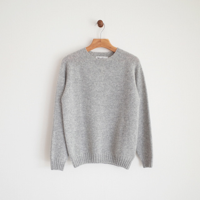 Harley of Scotland Shetland Sweater - Silver