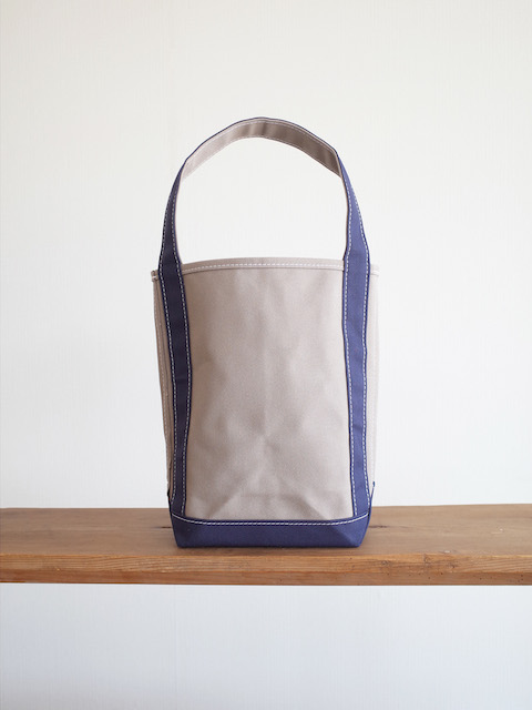Baguette Tote Small Gray/Dk Navy