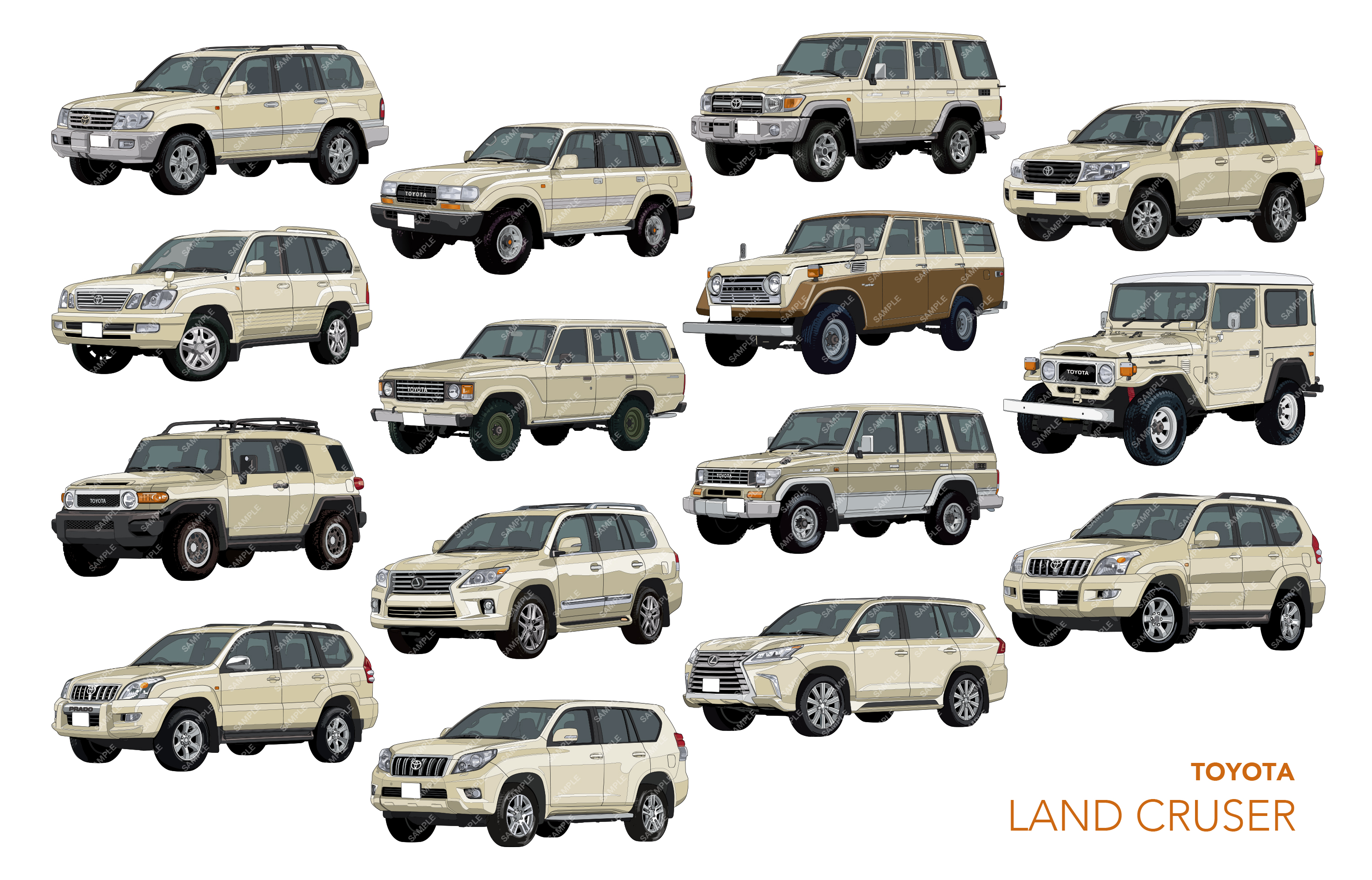 トヨタ ランドクルーザー Dias アートワークス