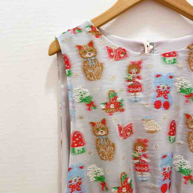 yukiemonオーナメントジャガードワンピース｜ワンピース 