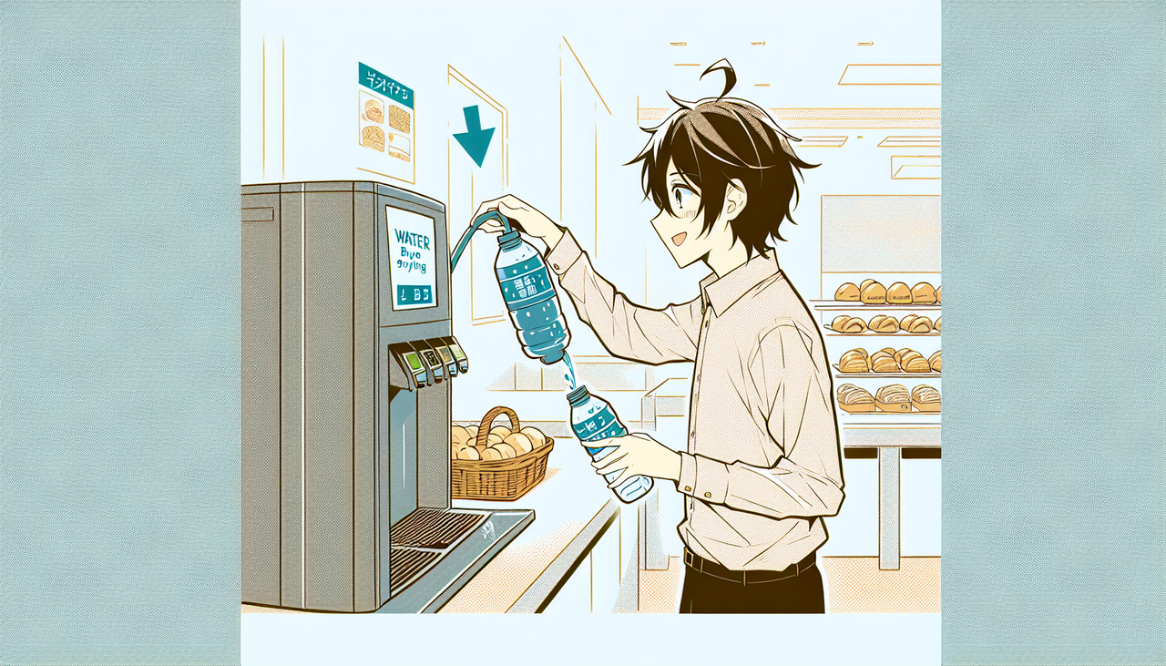 パン屋で何も買わず、ウォーターサーバーから水筒にチャージして帰宅する客…窃盗になる？