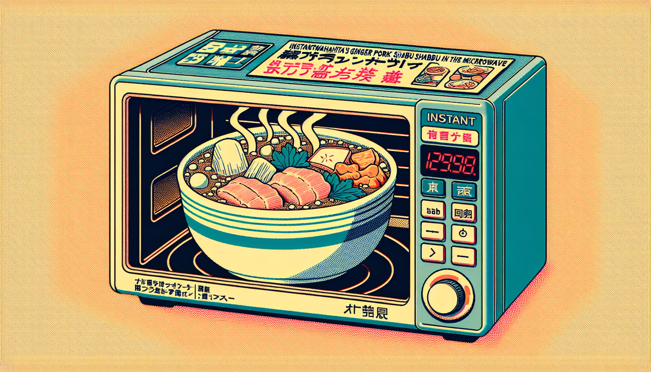 【時短】電子レンジで即席「岩下の新生姜豚しゃぶ」がこちら