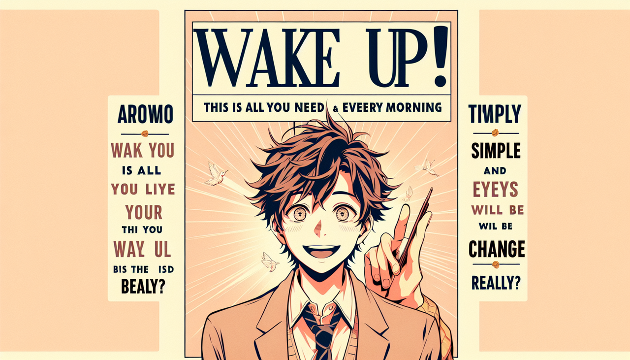 【目覚め】毎朝コレだけ！簡単で目がパッチリ&顔変わるってマジ？