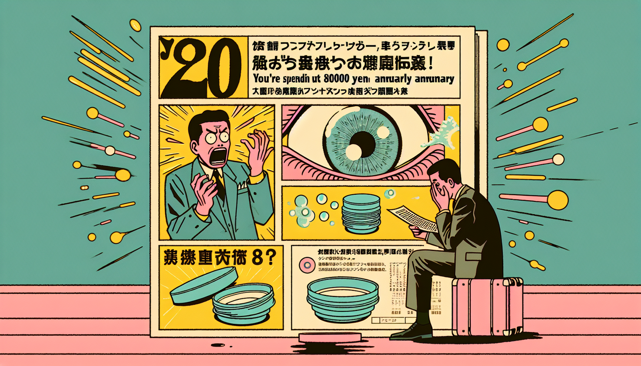 【悲報】俺、コンタクトに年間8万円も払っていることが判明