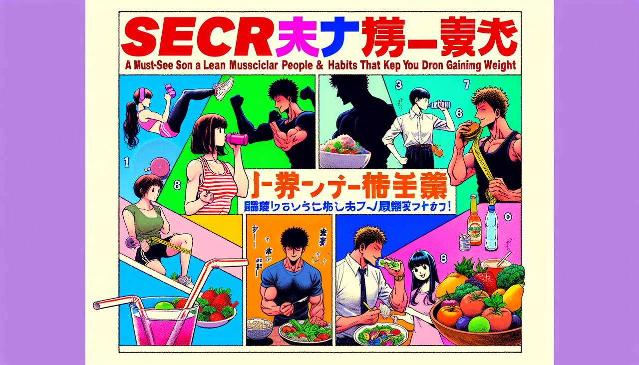 【秘密】細マッチョ＆ダイエッター必見！無意識でやっている太らない生活習慣8選