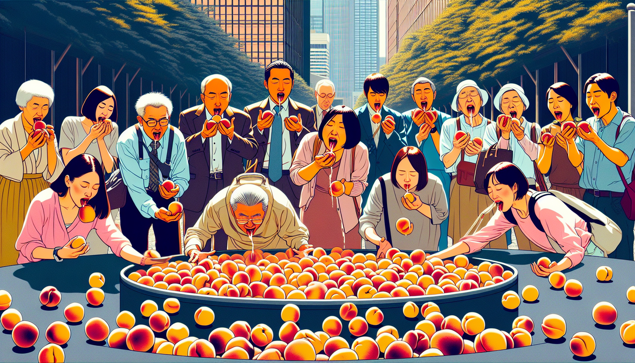 外国人観光客が日本の桃に殺到する理由がこちらｗｗｗ