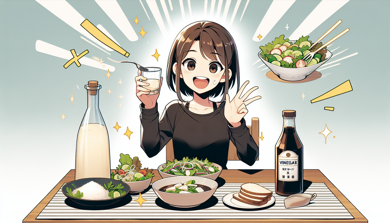 【衝撃】知らない人が多い酢のダイエット効果とおすすめ料理がこちら