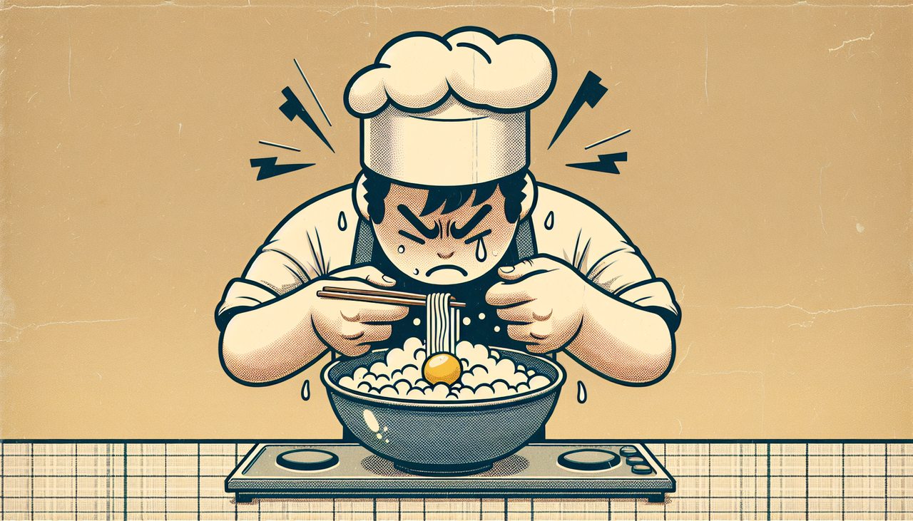 ワイ自炊初心者、ラーメンに卵入れてみたら泡みたいになり泣く
