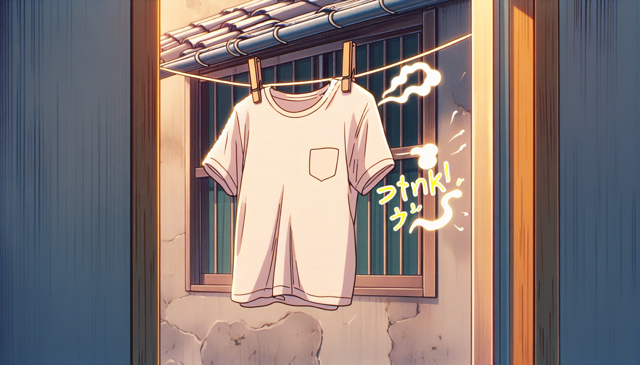 洗ったばかりのTシャツが臭いんだけどどういうこと？