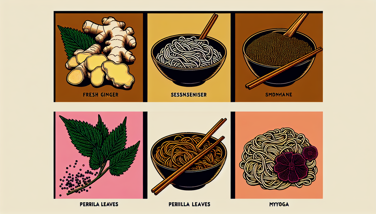 そーめんの薬味四天王、「生姜」「ごま」「大葉」「ミョウガ」に決まる！