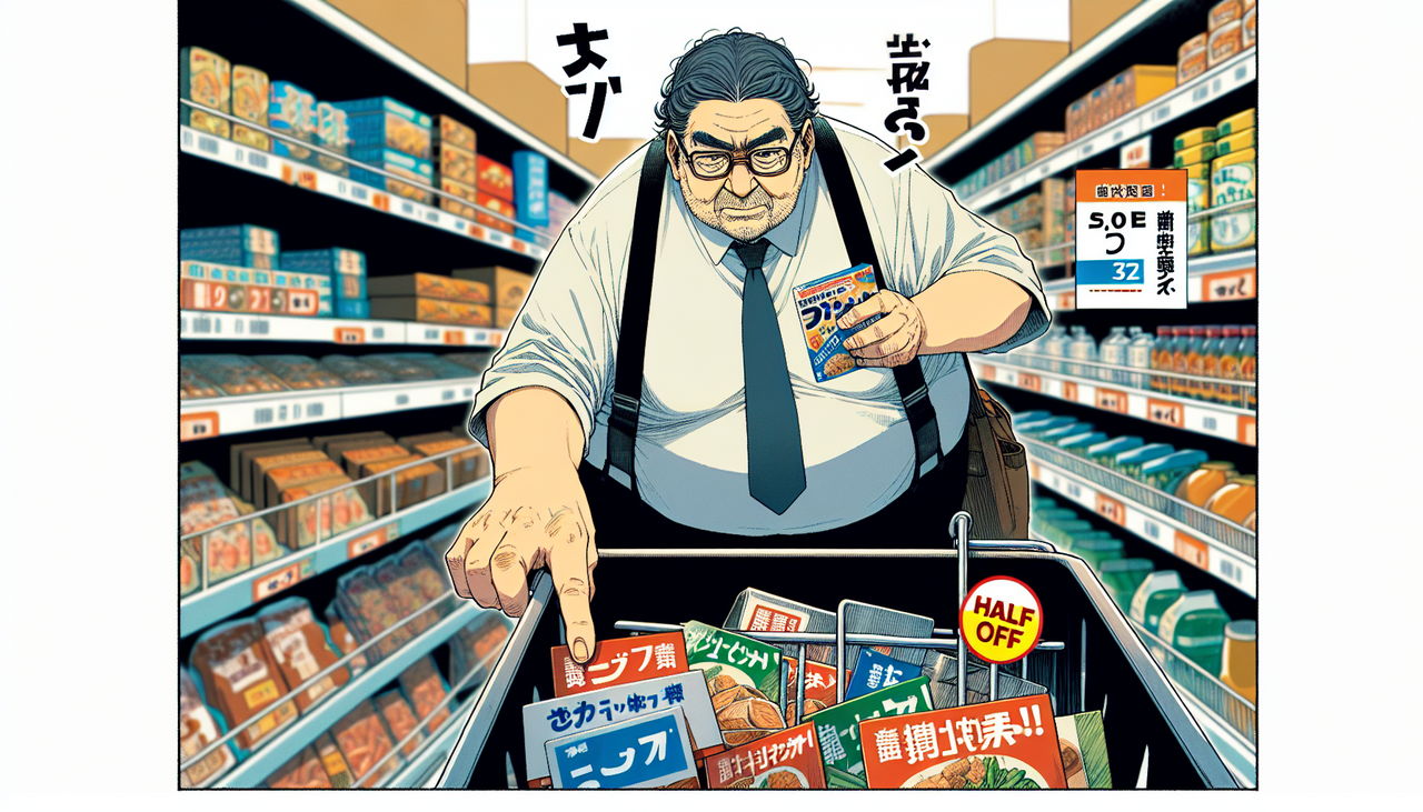 スーパーで半額シール漁ってるおっさんｗｗｗｗｗｗｗｗｗ
