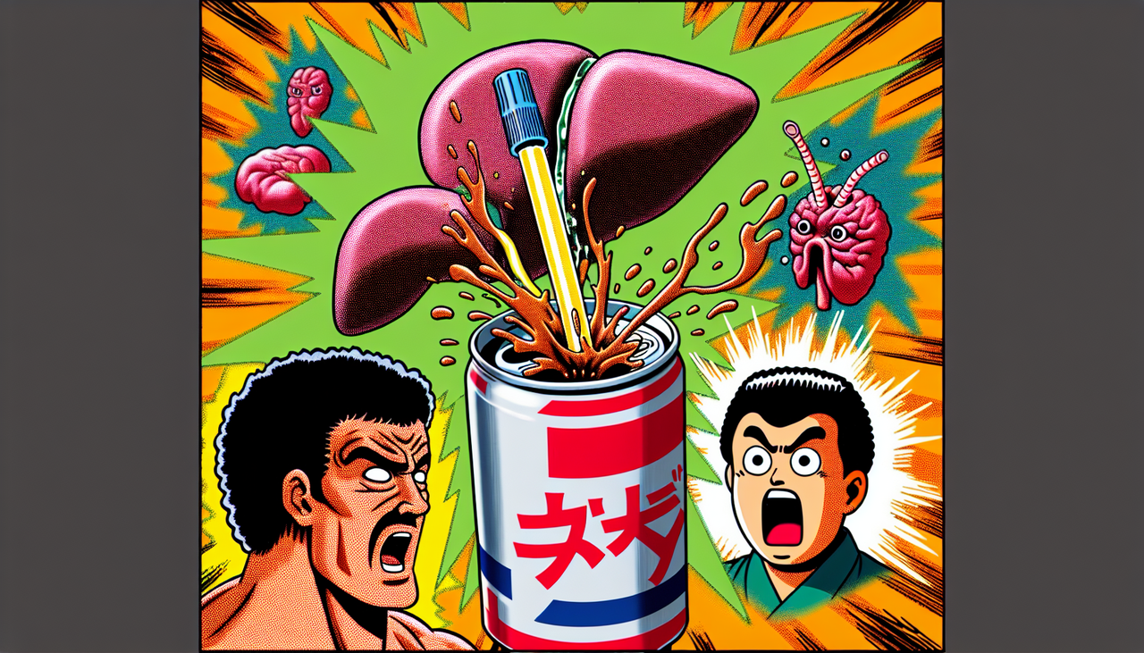 【危険】スポドリで肝臓がフォアグラに!?驚くべき糖質量がこちら