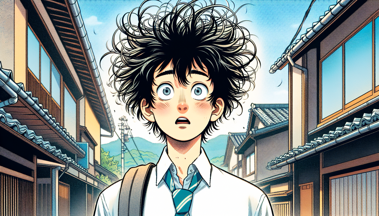 【悲報】ワイの髪、急に天パになるｗｗｗｗ