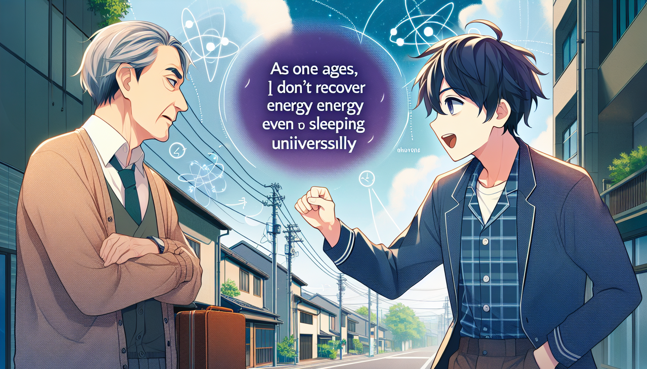 35才叔父「年取ると寝ても体力回復しないよ」12才俺「んなわけないじゃんｗ」