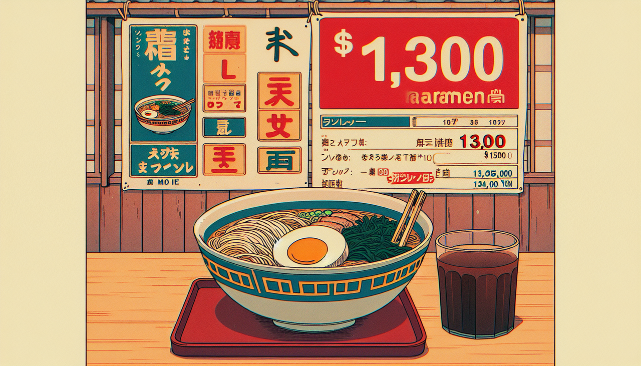 ラーメン(1300円)は←無理やろ