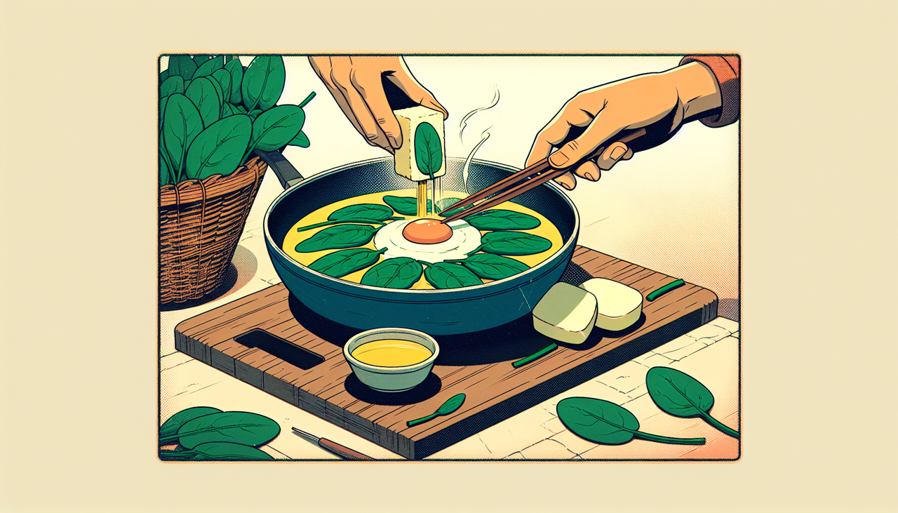 玉子焼きに入れる具材　家ではほうれん草が入ってた