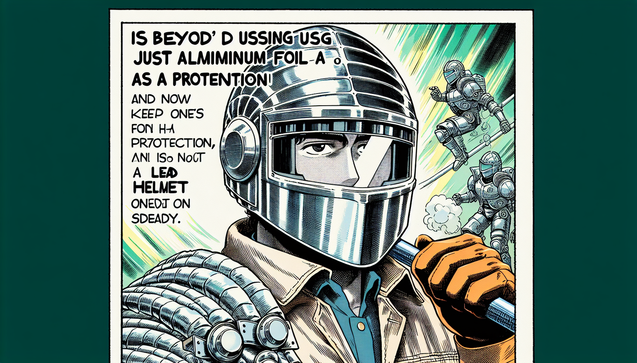 オマエら「アルミホイル巻けw」アルミホイルで飽き足らず鉛のヘルメット常備ワイ「……」