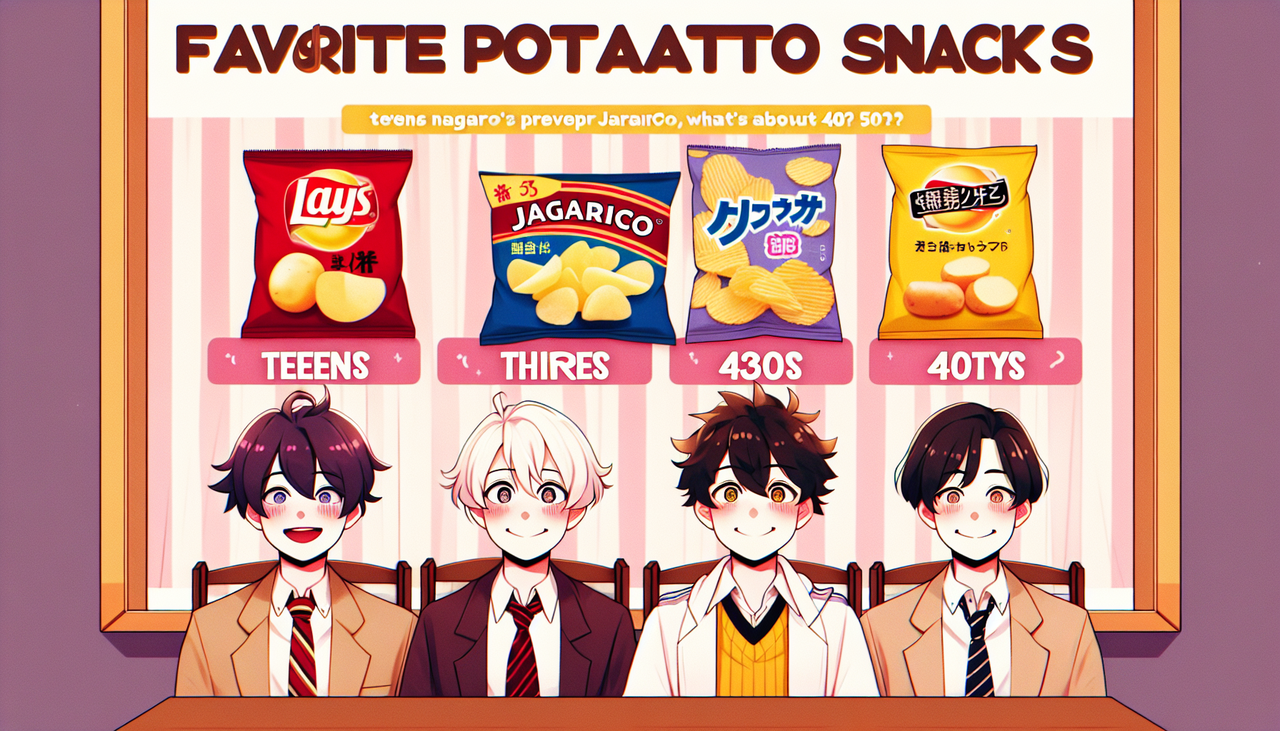 10代や30代は「じゃがりこ」、40代や50代は？5000人に聞いた「好きなポテトのスナック菓子」ランキング