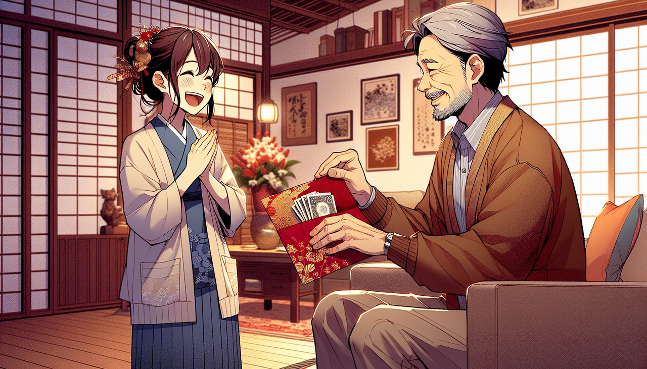 【緊急速報】わい、姪っ子のポチ袋に1万円