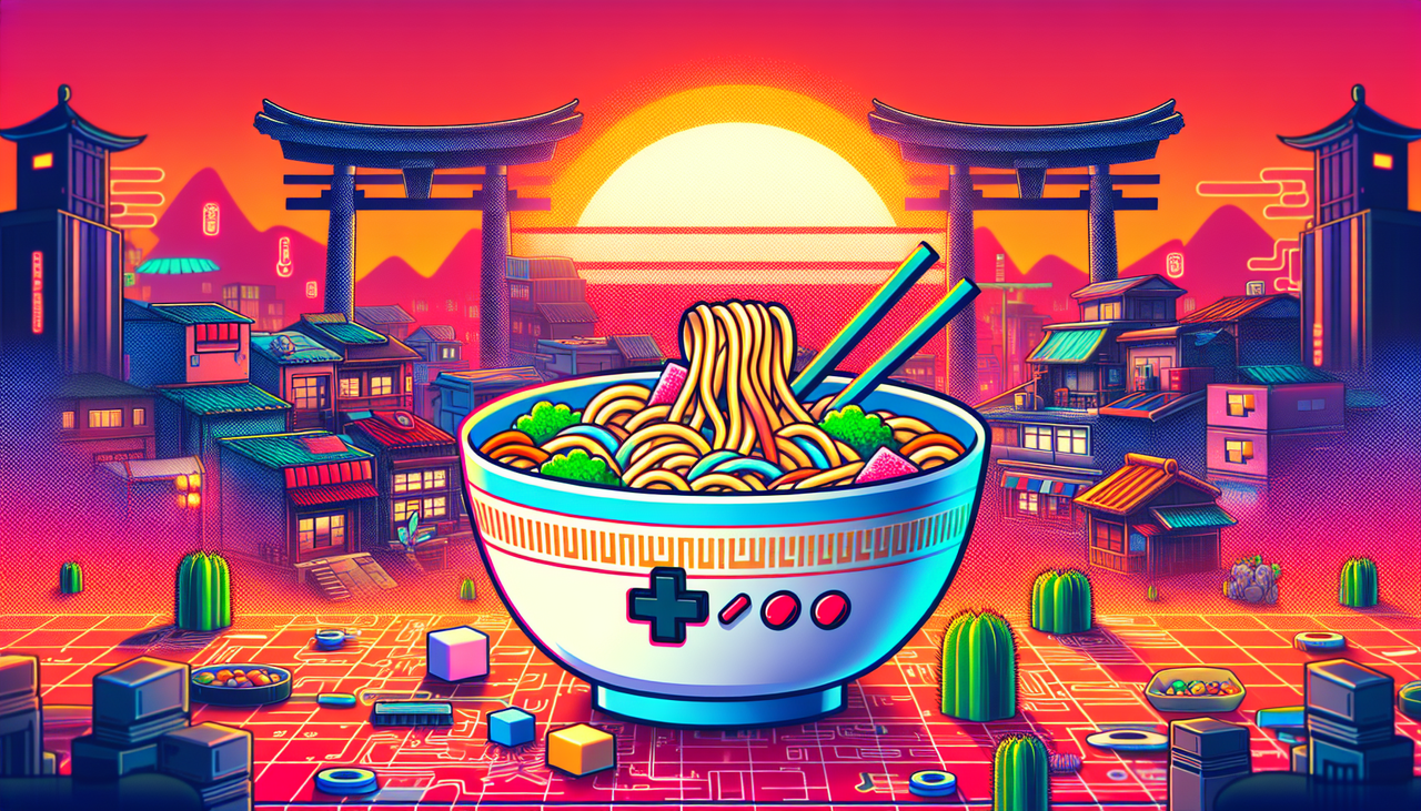 【すごい】片手で食べるゲーマー向けラーメン、爆誕ｗｗｗｗ