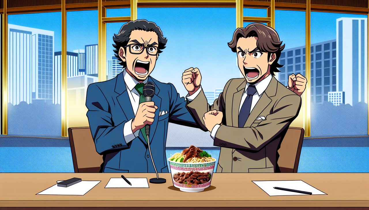 牛丼はテイクアウトで食べる？お笑いコンビがテレビ番組で論争　大吉「テレビ見ながら食べたい」華丸「意味分からん」
