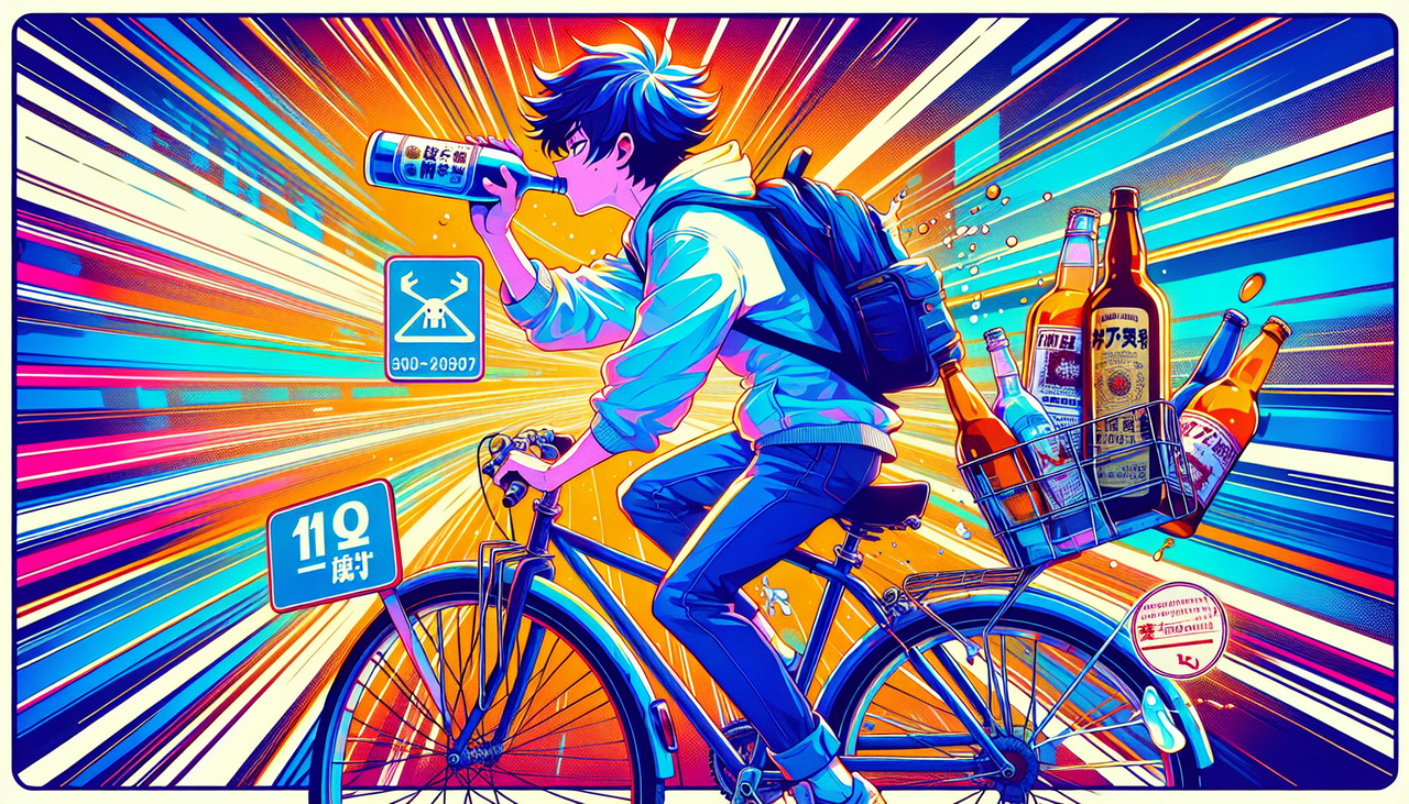 11月から酒飲んでチャリ乗ったら3年以下の懲役または50万円以下の罰金な